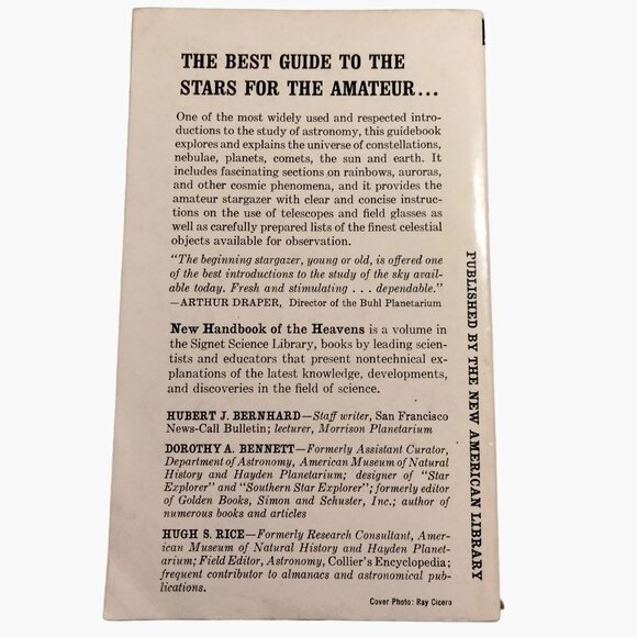 New Handbook of Heavens Bernard Bennet Rice Signet Science Library Charts 1962 - Picture 2 of 5